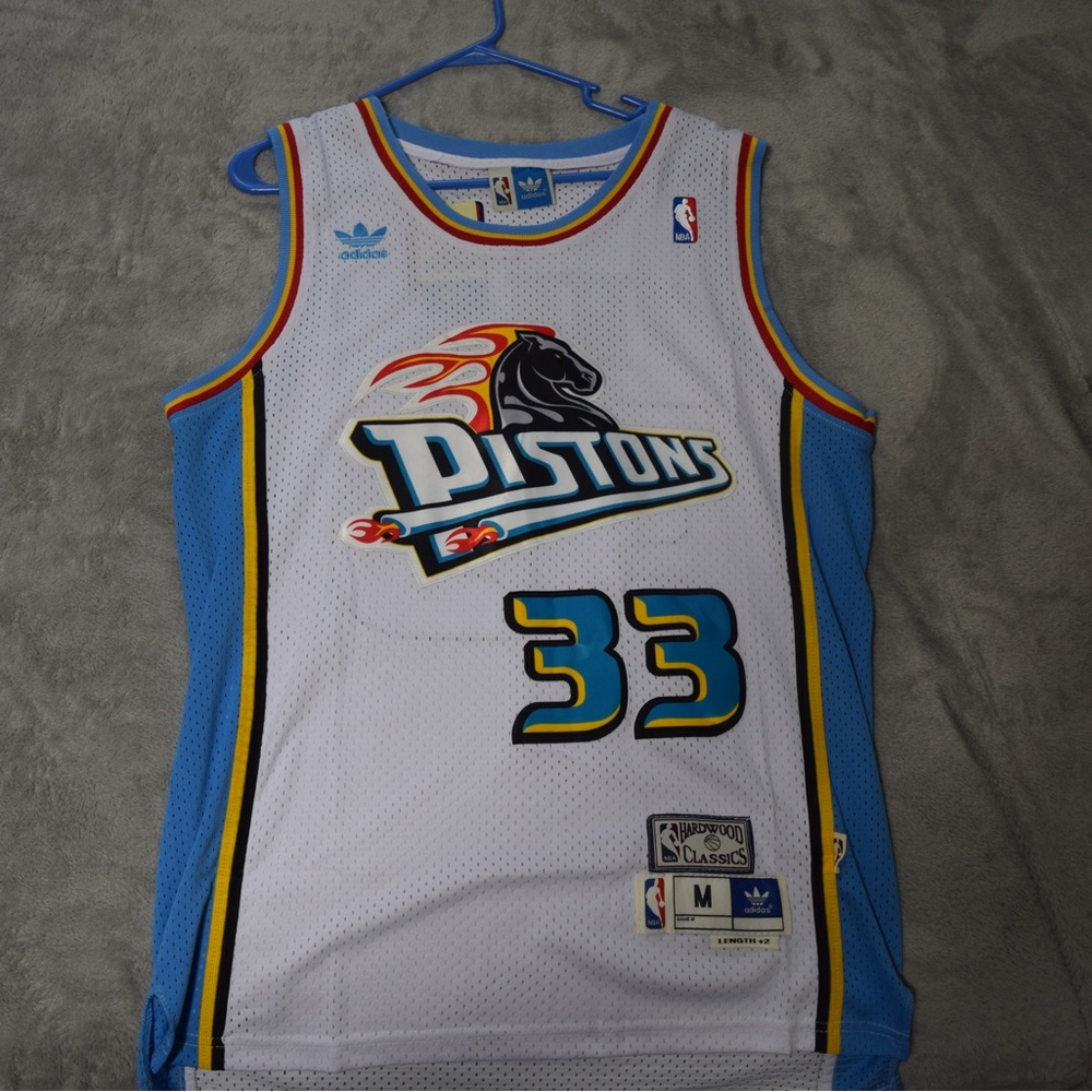 Grant Hill Detroit pistons basketball jersey adidas NEW M